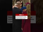 Donald and Melania Trump meet King Charles and Queen Camilla at Windsor Castle. #Royals #BBCNews