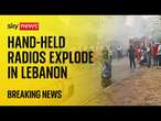 Beirut live: Two blasts heard in southern suburbs of Lebanese capital - reports