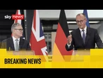 PM Keir Starmer and Chancellor Friedrich Merz speak after UK and Germany sign new defence treaty