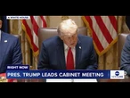 President Trump leads Cabinet meeting at the White House: LIVE