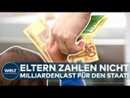 DEUTSCHLAND: 3,3 Milliarden Euro für Unterhalt — Staat springt für säumige Eltern ein!