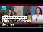 Incendies en France : Emmanuel Macron préside une cellule de crise • FRANCE 24