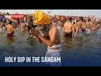 Devotees in India gather at the Maha Kumbh festival to take the holy bath