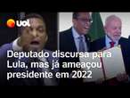 Deputado que se reuniu com Lula em evento evangélico já ameaçou presidente em 2022; veja vídeos