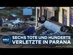 TORNADO IN BRASILIEN: Sechs Tote und verheerende Zerstörung im Süden des Bundesstaats Paraná!