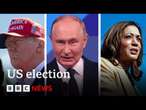 Donald Trump reacts to Vladimir Putin endorsing Kamala Harris as next US president | BBC News