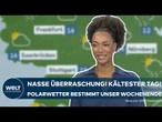 WETTER IN DEUTSCHLAND: Schauer im Norden und Osten | Freitag ist der kühlste Tag der Woche