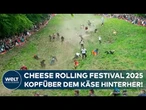 GROẞBRITANNIEN: Cheese Rolling 2025! Steilhang, Schmerz, Stolz! Das gefährlichste Rennen Europas?