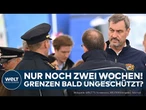 DEUTSCHLANDS GRENZEN: Polizei schlägt Alarm! Verschärfte Kontrollen nur zwei Wochen durchhaltbar!