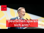 "Deutschen sparen sich arm": Lindner taucht wieder auf – mit Renten-Warnung an alle