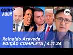 Reinaldo Azevedo: Lula pró-Kamala X Bolsonaro pró-Trump nos EUA; Haddad fala em corte de gastos e +