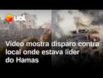 Líder do Hamas: Israel divulga vídeo de disparo contra prédio onde Yahya Sinwar estava escondido