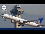 United 757 plane loses landing gear tire at LAX