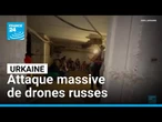 L'Ukraine visée par un nombre record de drones russes, au moins 23 blessés • FRANCE 24