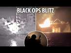 Incredible POV video shows Ukrainian special ops blowing up key Russian gas rig in daring raid