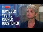 Watch live: Home Secretary Yvette Cooper questioned on the work of the Home Office