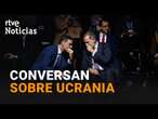 PEDRO SÁNCHEZ y el REY FELIPE VI conversan sobre la SITUACIÓN de UCRANIA y la reunión europea | RTVE