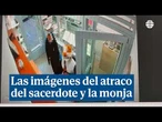 Las imágenes del atraco a una joyería por dos asaltantes disfrazados de sacerdote y monja
