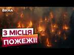 НАЖИВО! ДВА ДЕСЯТКИ ПОЖЕЖ по УСІЙ УКРАЇНІ  ЛІСА ПАЛАЮТЬ ВІД...