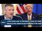 EINIGUNG IM ZOLLSTREIT: "Trump hat auf voller Linie gewonnen!" Deutsche Wirtschaft nun in Bedrängnis