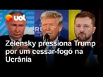Zelensky pressiona Trump por um cessar-fogo na Ucrânia em reunião com Putin no Alasca; confira