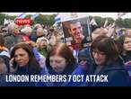 Thousands gather in London to mark year since Hamas attack | Israel-Hamas war