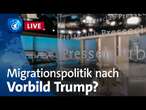 Vorbild Trump: Harte Linie gegen Migrant:innen? | ARD-Presseclub