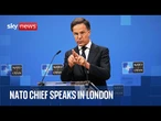 NATO chief Mark Rutte delivers keynote speech in London
