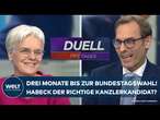 DUELL DES TAGES: Drei Monate bis zur Bundestagswahl! Habeck für die grünen der richtige Kandidat?