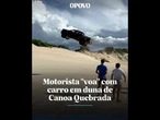 Motorista “voa” com carro em duna de Canoa Quebrada, no Ceará #shorts #shortvideo #canoaquebrada