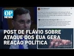 Direita e esquerda reagem a post de Flávio Bolsonaro sobre ataque americano a barcos no RJ | OP NEWS
