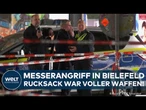 BIELEFELD: Messerangriff! Rucksack war voller Waffen! Täter auf der Flucht - Polizei nennt Details