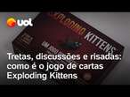 Exploding Kittens é jogo de cartas tipo UNO para quem curte tretas