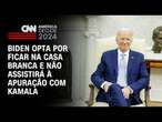 Biden opta por ficar na Casa Branca e não assistirá à apuração com Kamala | CNN 360º