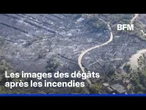 Les images aériennes des dégâts après les incendies dans les Pyrénées-Orientales