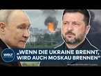 KRIEG: Ukraine greift Moskau mit Hunderten Drohnen an – Raffinerie erneut getroffen