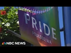 Washington police search for suspect who slashed Pride flags