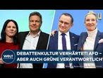 SPALTUNG DER GESELLSCHAFT: Deutsche haben Streiten verlernt! Schuld seien AfD – aber auch Grüne!