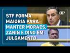 STF forma maioria para manter Moraes, Zanin e Dino em julgamento sobre golpe