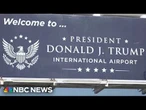 Palm Beach airport renamed after President Trump