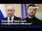 Volodymyr Zelensky propose une rencontre en tête à tête à Vladimir Poutine
