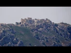 Le drapeau israélien flotte sur le château de Beaufort, dans le sud du Liban