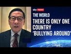United States accused of 'bullying' other countries by China