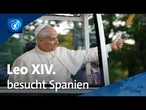 Leo XIV. besucht Spanien: Papst warnt vor „Flammen der Polarisierung“
