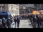 Flotilla, Roma: insulti a Salvini e uova contro la polizia