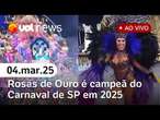 Apuração Carnaval SP l UOL News Especial: veja notas e resultados ao vivo