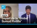 Départ de la "Global Sumud Flotilla" pour Gaza : Emma Fourreau sera à bord • FRANCE 24