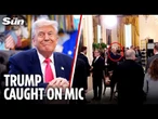 Trump caught on hot mic whispering about what Putin REALLY said in phone call at White House summit