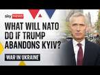 NATO boss Jens Stoltenberg says military support for Ukraine must continue | Ukraine War