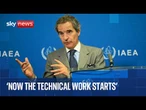 UN nuclear watchdog chief holds news conference following US-Iran peace deal